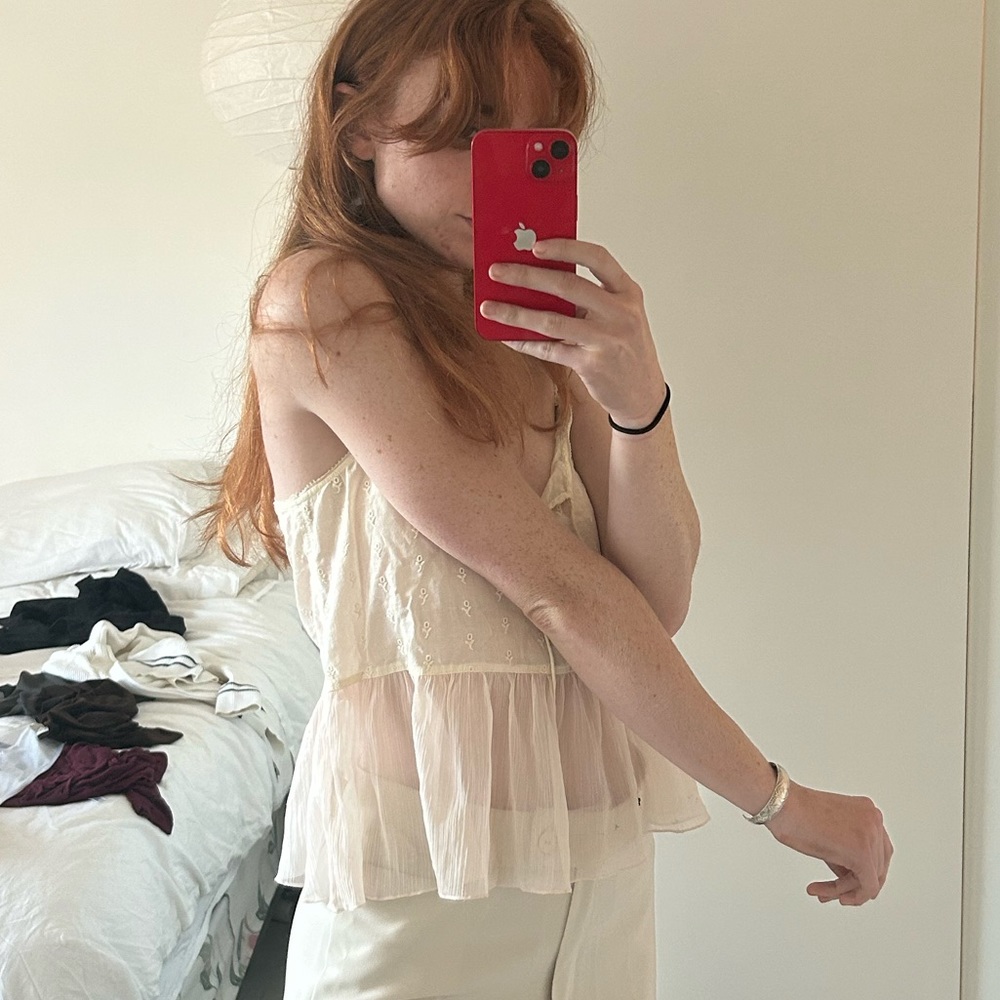 Delicate vintage sheer top